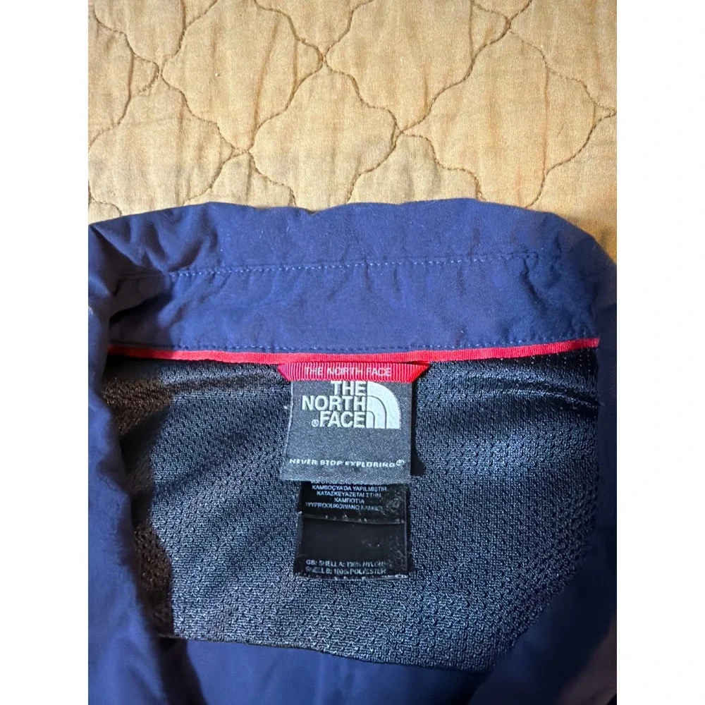 The North Face Mens Navy Blue Nylon Vented Long Sleeve Button Up‎ Shirt Large